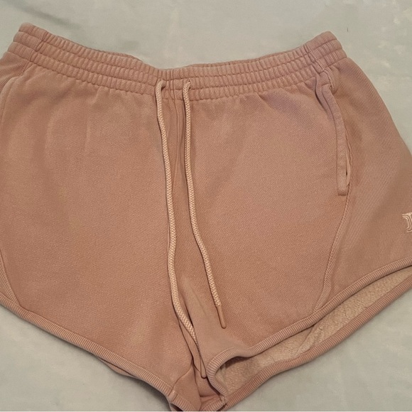 PINK Victoria's Secret Pants - VICTORIA’S SECRET- PINK Brand- FLEECE CURVED HEM SHORTS- light Pink